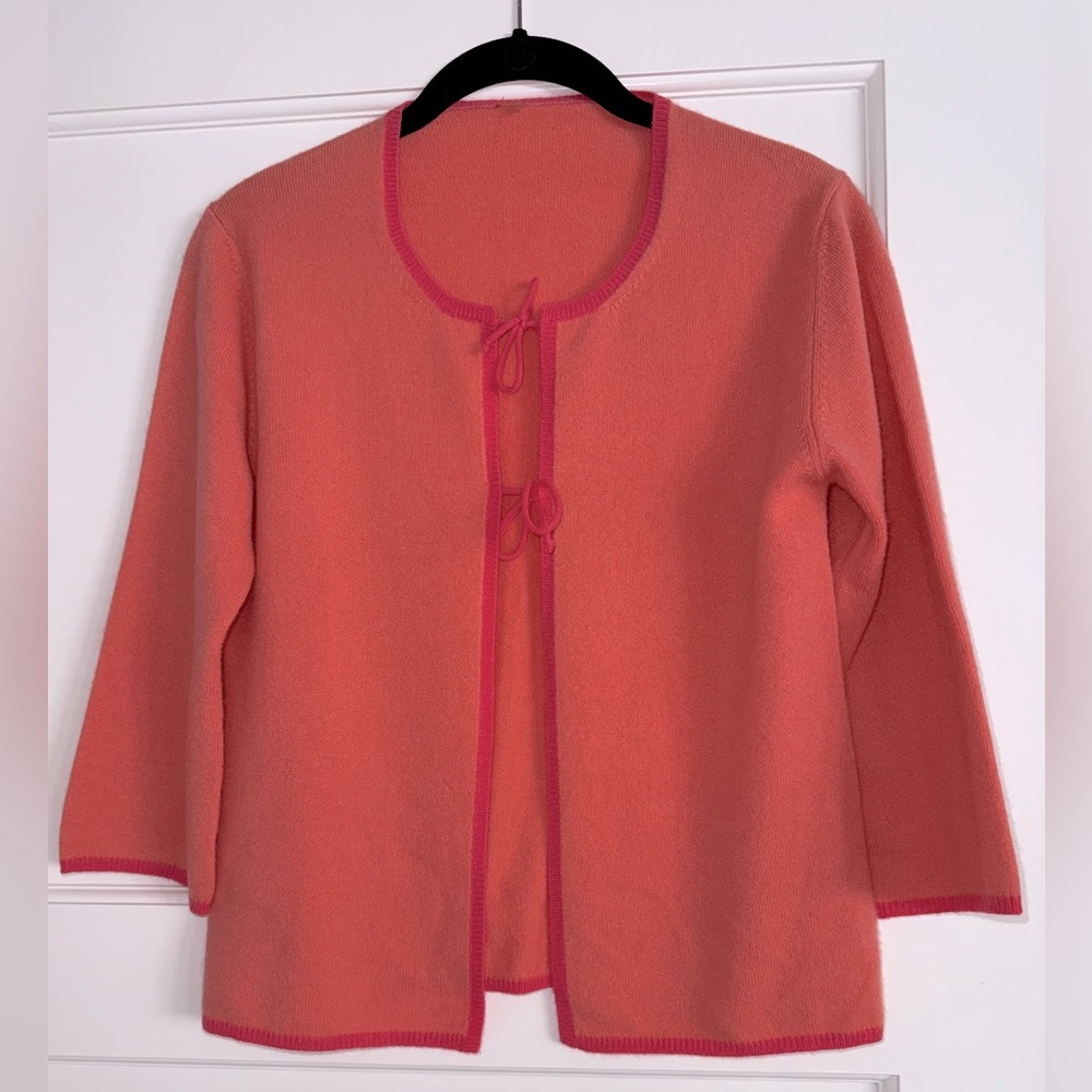 ¾ sleeve cashmere sweater